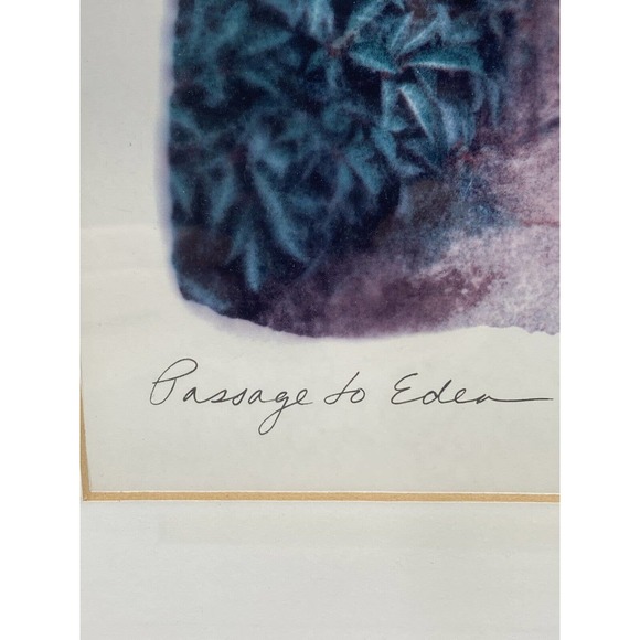Maureen Love PASSAGE To EDEN Signed And Framed 22.5X18” Lithograph ART - Picture 3 of 12